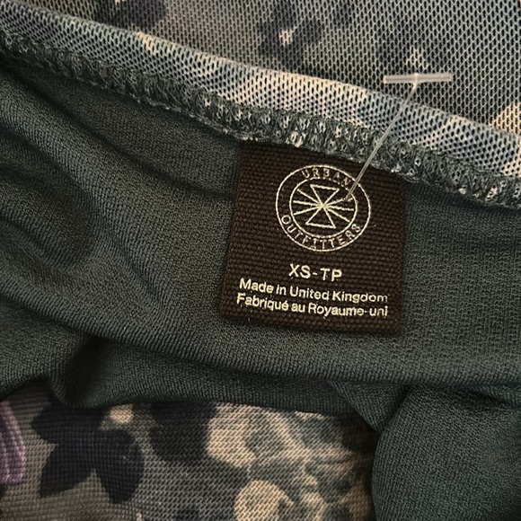 NWOT Urban Outfitters Samara Mesh Strapless Slit Midi Dress Purple Multi size XS - Picture 8 of 9